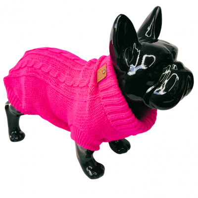 SWETEREK dla psa ubranko CANDY sweter neon róż
