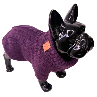 SWETEREK dla psa ubranko CANDY sweter fiolet