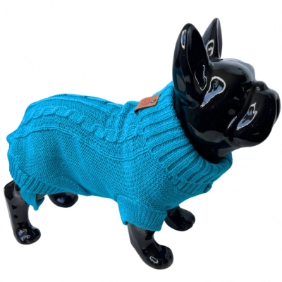 SWETEREK dla psa ubranko CANDY sweter turkus